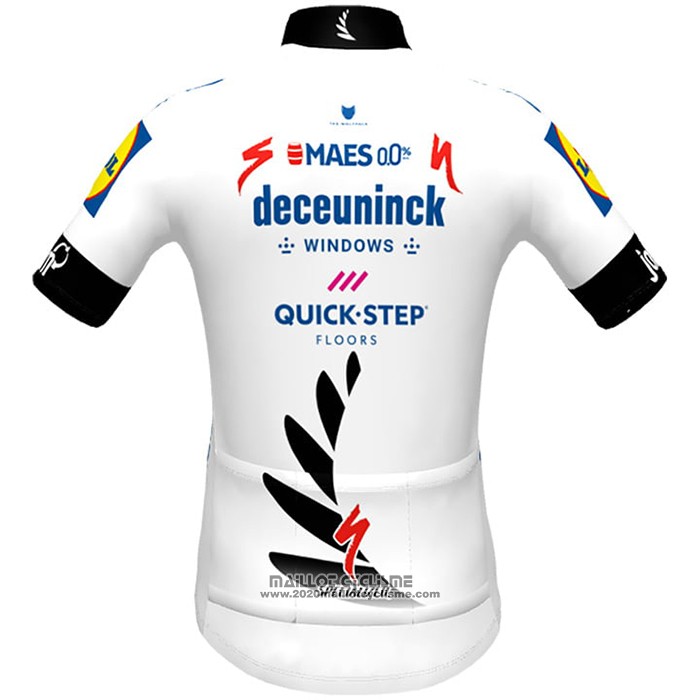 2021 Maillot Cyclisme Deceuninck Quick Step Champion Nouvelle Zelande Manches Courtes et Cuissard